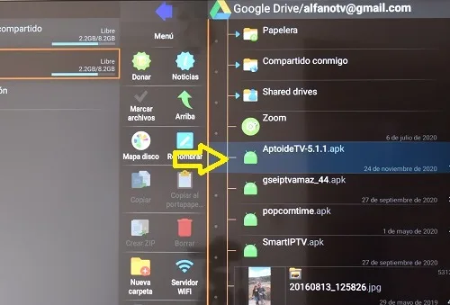 Aptoide APK na Android Smart TV