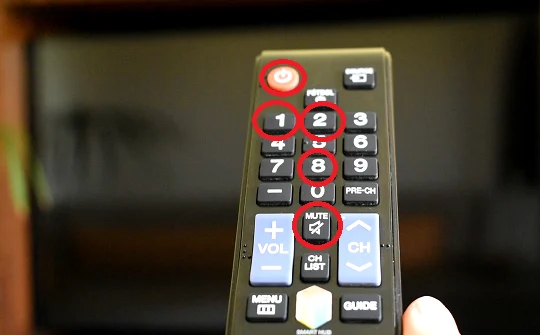 sequência de teclas para acessar o menu secreto de uma Samsung Smart TV