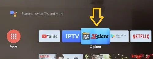 Explorador X-plore na Android TV